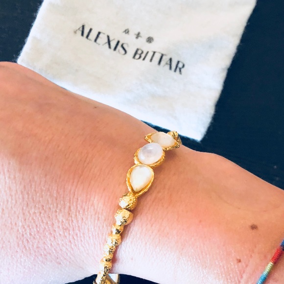 Alexis Bittar jeweled bangle bracelet - Picture 2 of 5